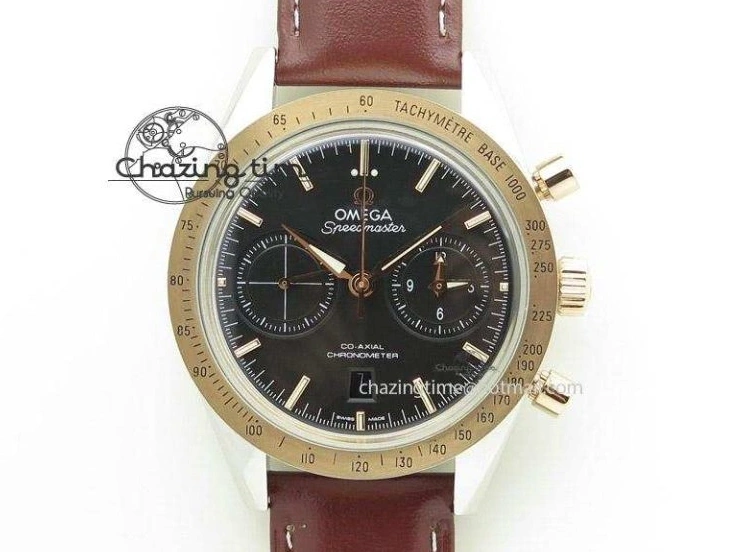 0213 Speedmaster ’57 Co-Axial OMF 1:1 Best Edition Black Dial White Markers On SS Bracelet A Durable 8146